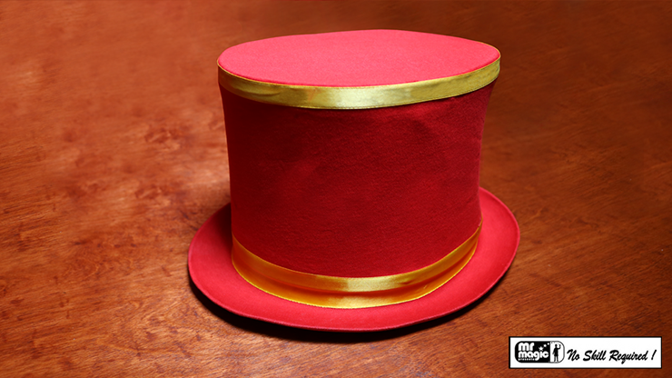 Collapsible Top Hat (Red) by Mr.... MagicWorld Magic Shop
