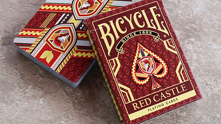 Bicycle Red Castle Playing Cards... MagicWorld Magic Shop