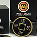 Dollar Size Shell Chinese Coin (Black) - Tango Magic (CH024)