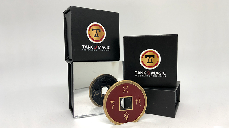 Moneda China Medida Dolar (NEGRO & ROJO) - Tango (CH037)