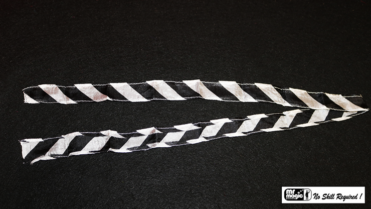 Thumb Tip Streamer Zebra 3' (Black... MagicWorld Magic Shop