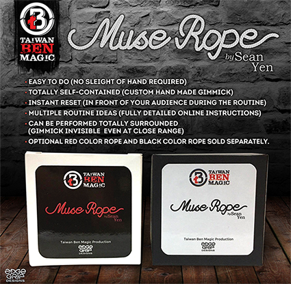 Muse Rope (Red) by Sean Yen - Trick MagicWorld Magic Shop