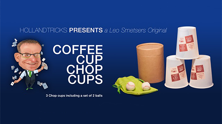 Coffee Cup Chop Cup (3 cups & 2 balls) - Leo Smetsers