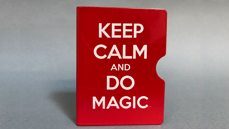 Keep Calm & Do Magic Protector de Cartas Bicycle (Rojo) - Bazar de Magia