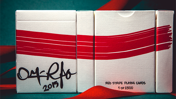 RED Stripe Playing Cards