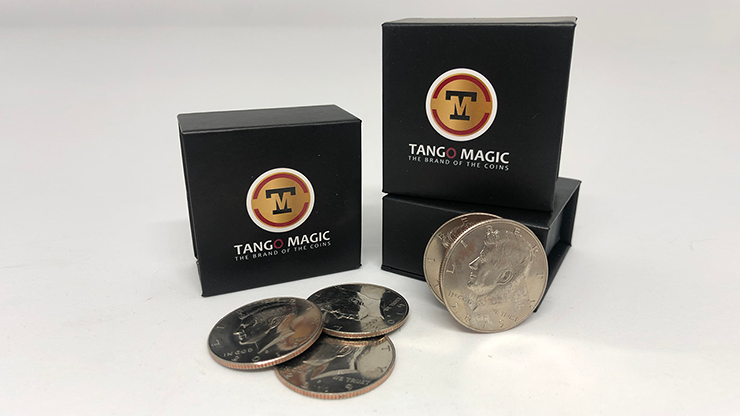 Perfect Shell Coin Set Half Dollar (Shell and 4 Coins D0201) - Tango Magic