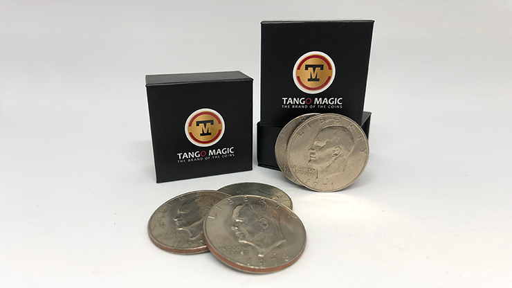 Perfect Shell Coin Set Eisenhower Dollar (Shell and 4 Coins D0202) - Tango Magic