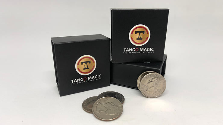 Perfect Shell Coin Set Quarter Dollar (Shell and 4 Coins D0200) - Tango Magic