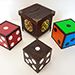 Color Changing Dice (4 Wooden Die)