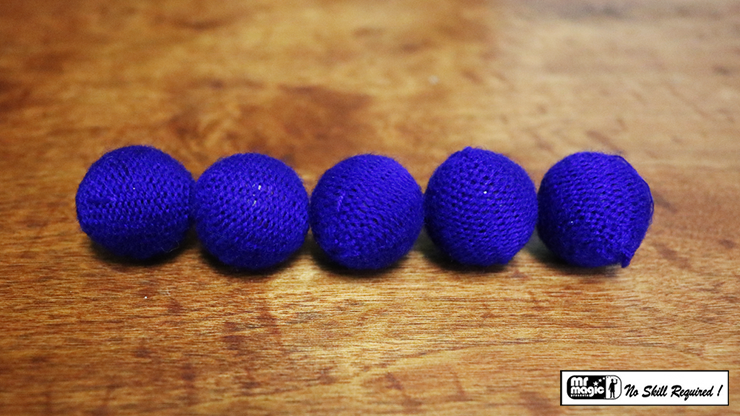Crochet 5 Ball combo Set (1"/Blue) - Mr. Magic