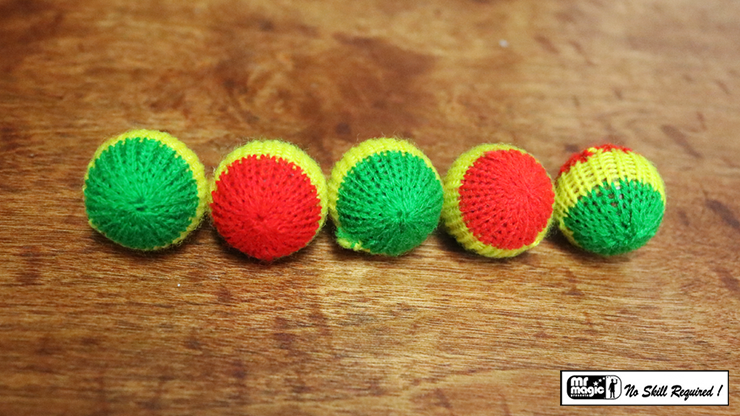 Crochet 5 Ball combo Set (1"/Multi Color) - Mr. Magic