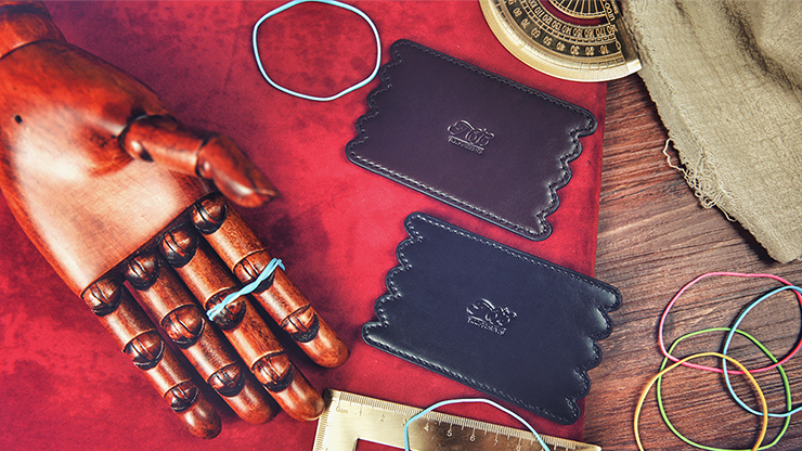 Rubber Band Leather Board (Black)... MagicWorld Magic Shop