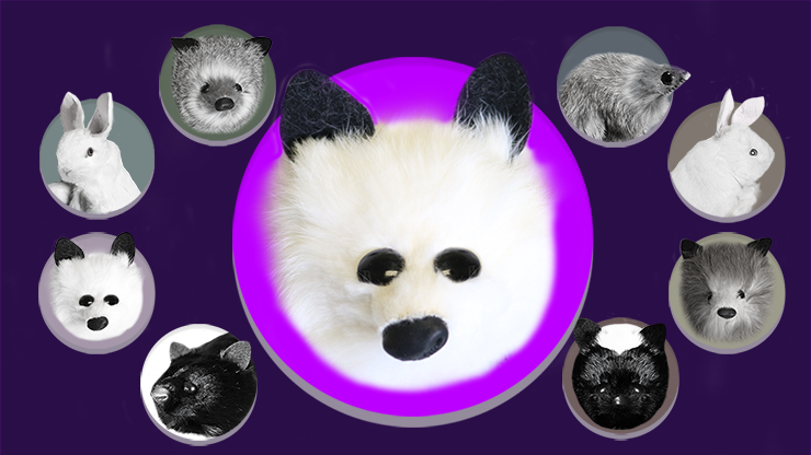White Fox Spring Animal by Magic... MagicWorld Magic Shop