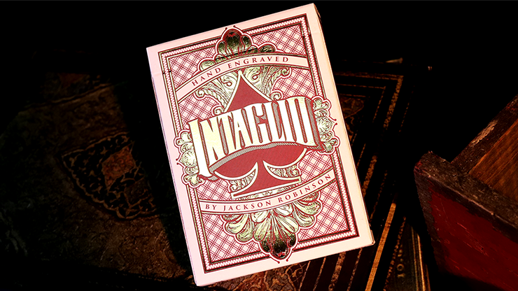 Intaglio Red Playing Cards by Jackson... MagicWorld Magic Shop
