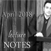 APRIL 2018 LECTURE NOTES BY SANDRO LOPORCARO (AMAZO) - VIDEO DOWNLOAD