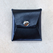 Square Coin Case (Black Leather) - Gentle Magic