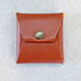 Square Coin Case (Brown Leather) - Gentle Magic