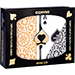 Copag 1546 Plastic Playing Cards Bridge Size Regular Index Black/Gold Double-Deck Set