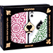 Copag 1546 Plastic Playing Cards Bridge Size Regular Index Green/Burgundy Double-Deck Set