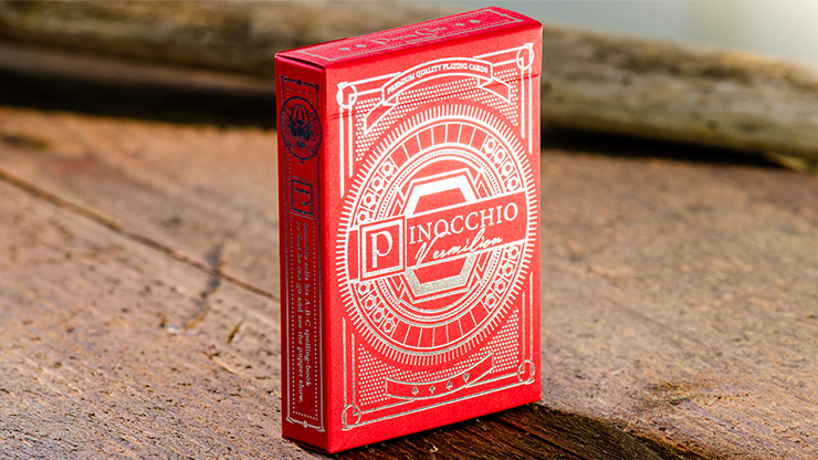 Pinocchio Vermilion Playing Cards (Red) - Elettra Deganello