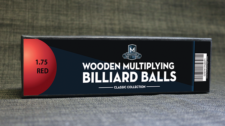 Wooden Billiard Balls (1.75 Red) - Classic Collections