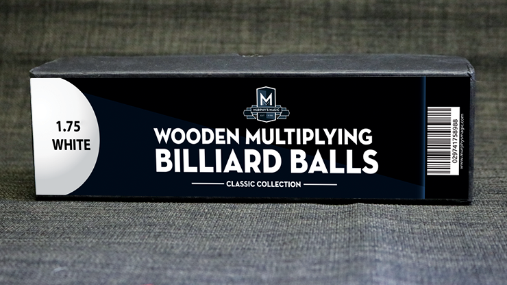 Wooden Billiard Balls (1.75 White) - Classic Collections