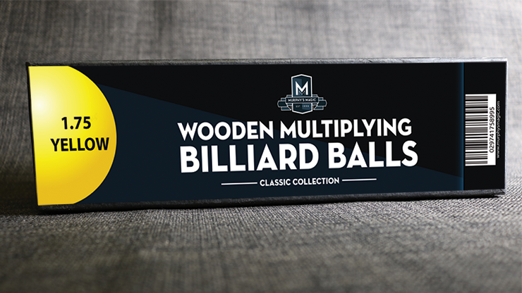 Wooden Billiard Balls (1.75 Yellow) - Classic Collections