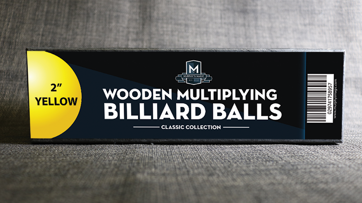 Wooden Billiard Balls (2 Yellow) - Classic Collections