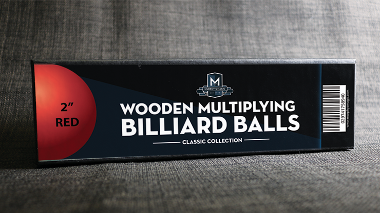 Wooden Billiard Balls (2 Red) - Classic Collections