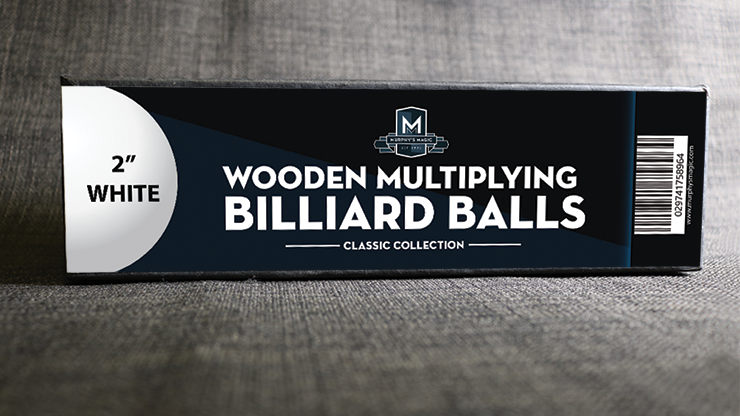 Wooden Billiard Balls (2 White) - Classic Collections