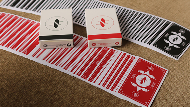 Limited Edition Wings V2 Marked Playing Cards (Black/Bridge Size)