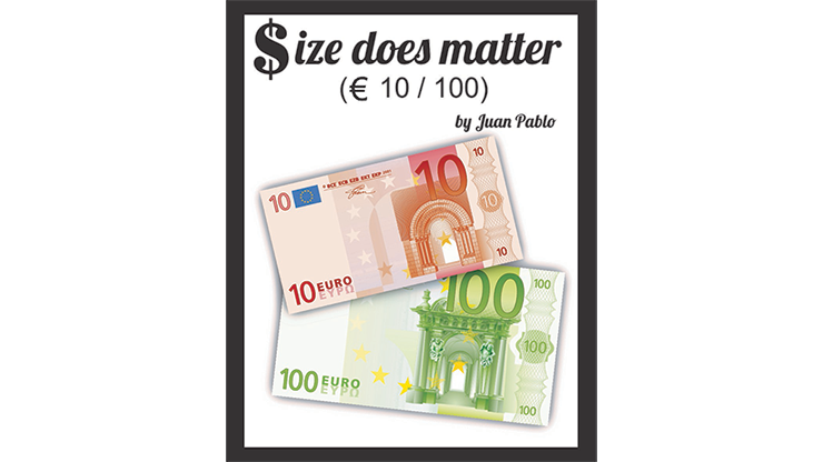 Size Does Matter EURO 10 to 100 (Gimmicks and Online Instructions) - Juan Pablo Magic