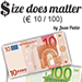 Size Does Matter EURO 10 to 100 (Gimmicks and Online Instructions) - Juan Pablo Magic