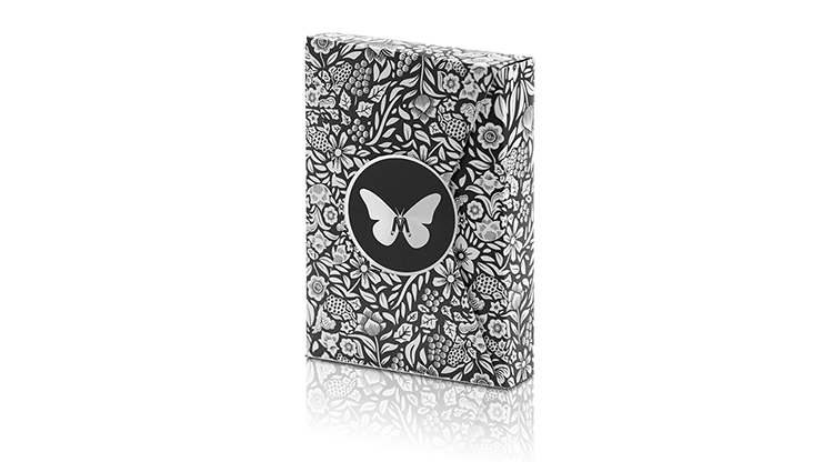 Limited Edition Butterfly Playing Cards Marked (Black and Silver) - Ondrej Psenicka