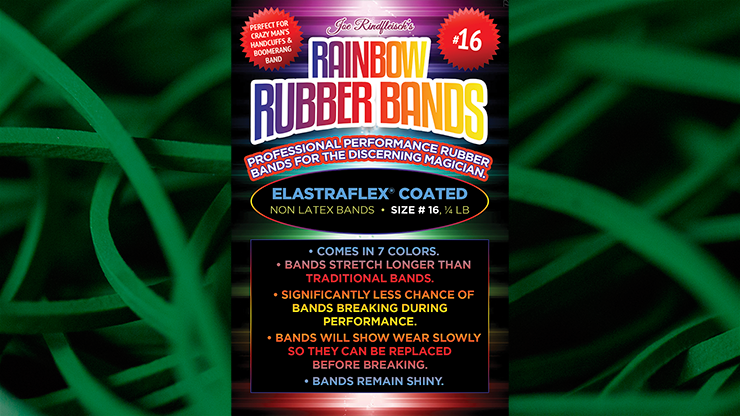 Joe Rindfleisch's SIZE 16 Rainbow Rubber Bands (Marcus Eddie - Green Pack ) - Joe Rindfleisch