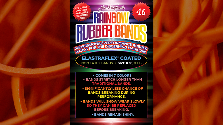 Joe Rindfleisch's SIZE 16 Rainbow Rubber Bands (Daniel Garcia - Orange Pack ) - Joe Rindfleisch