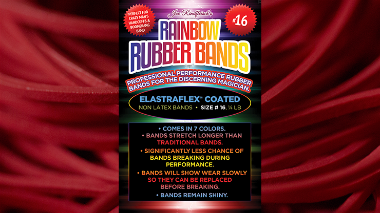 Joe Rindfleisch's SIZE 16 Rainbow Rubber Bands (Joe Rindfleisch - Red Pack) - Joe Rindfleisch