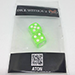 Dice Without Two CLEAR GREEN (2 Dice Set)