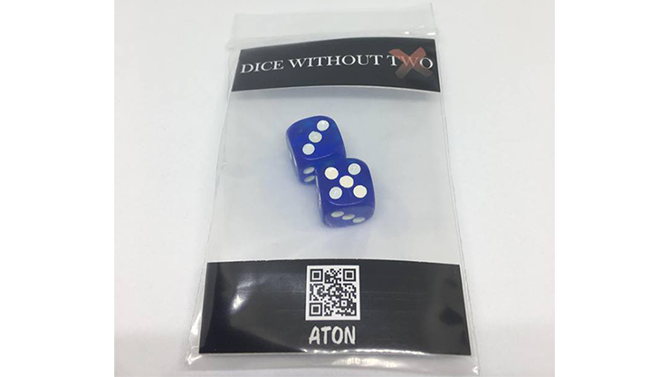 Dice Without Two CLEAR BLUE (2 Dice Set)