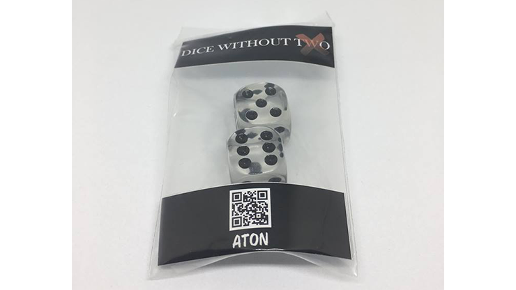 Dice Without Two CLEAR CRYSTAL (2 Dice Set)