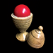 Deluxe Wooden Ball Vase - Merlins Magic