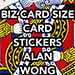 Business Card Stickers - Alan Wong