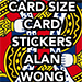 POKER Size Card Stickers - Alan Wong