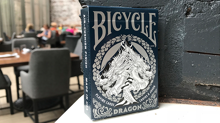 Bicycle Dragon Playing Cards (Blue) - USPCC