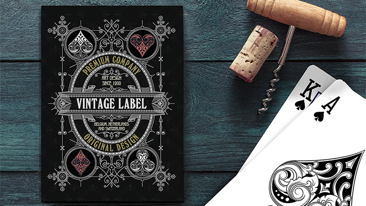 Vintage Label Playing Cards (Gold Gilded Black Edition) - Craig Maidment