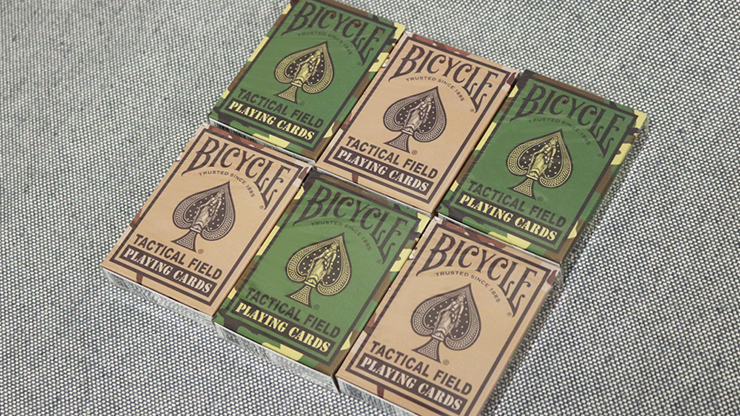 Bicycle Tactical Field Green Camo/Brown Camo (6 Decks) - US Playing Card Co