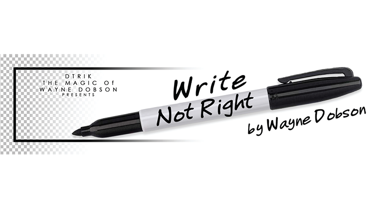 Write, Not Right Sharpie (Gimmicks and Online Instructions) - Wayne Dobson