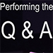 Performing the Q&A - Gerry McCambridge  Book