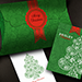 Paisley (Metallic Green with Christmas Gift Box) Playing Cards - Dutch Card House Company