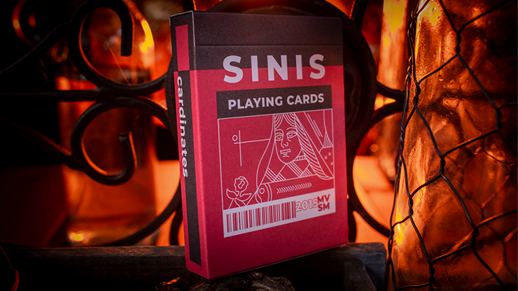 Sinis (Raspberry and Black) Playing Cards - Marc Ventosa